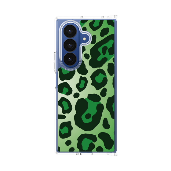 クリアケース［ Leopard - Green ］