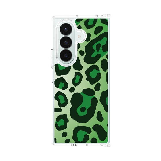 クリアケース［ Leopard - Green ］