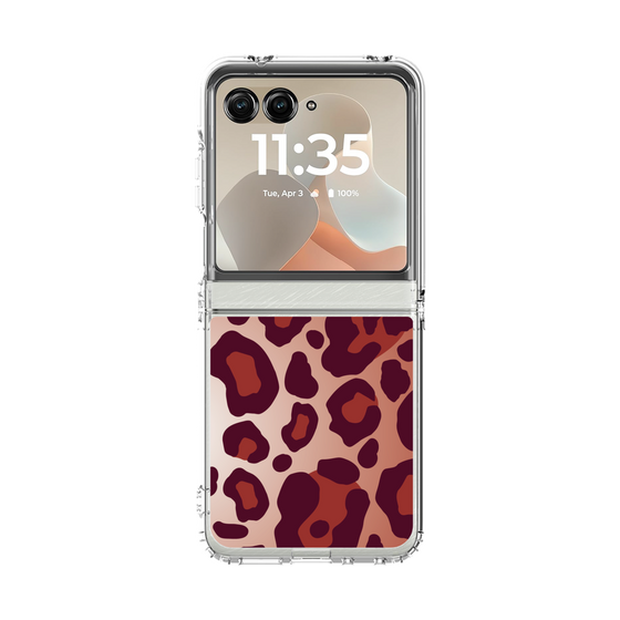 クリアケース［ Leopard - Red ］