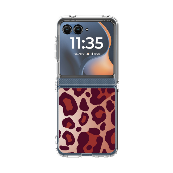 クリアケース［ Leopard - Red ］