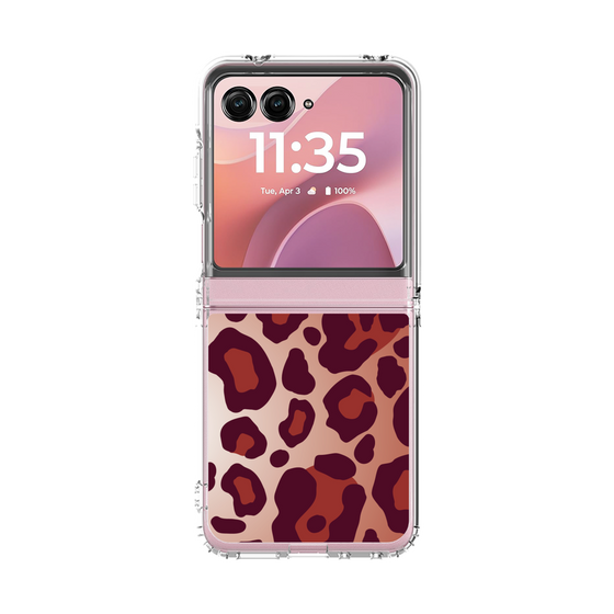 クリアケース［ Leopard - Red ］