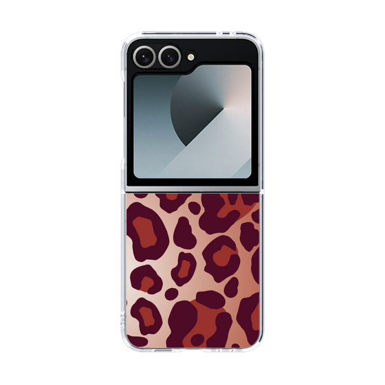 クリアケース［ Leopard - Red ］