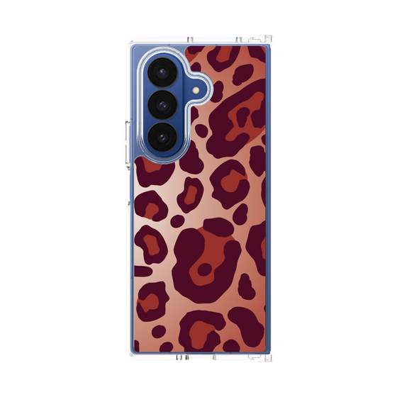 クリアケース［ Leopard - Red ］