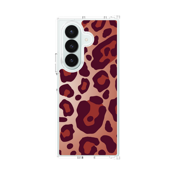 クリアケース［ Leopard - Red ］