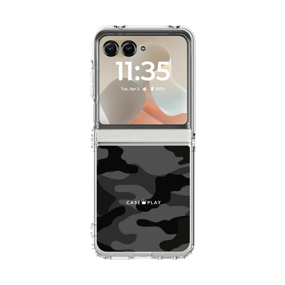 クリアケース［ Camouflage - Black ］