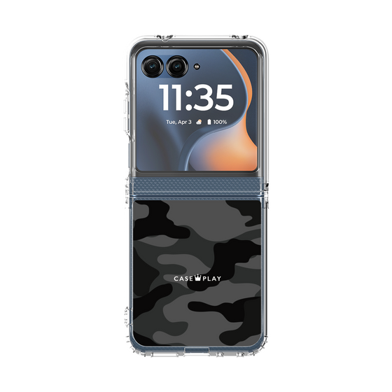 クリアケース［ Camouflage - Black ］