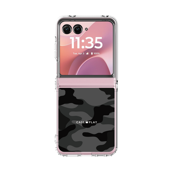 クリアケース［ Camouflage - Black ］