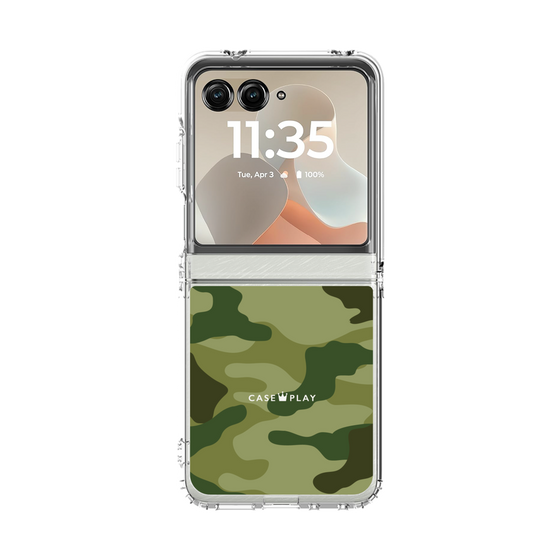 クリアケース［ Camouflage - Green ］