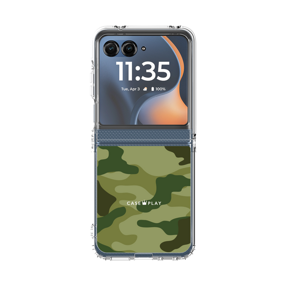クリアケース［ Camouflage - Green ］