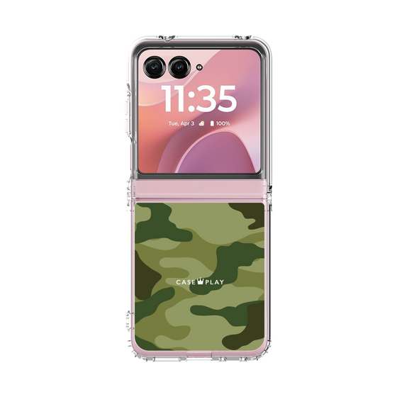 クリアケース［ Camouflage - Green ］