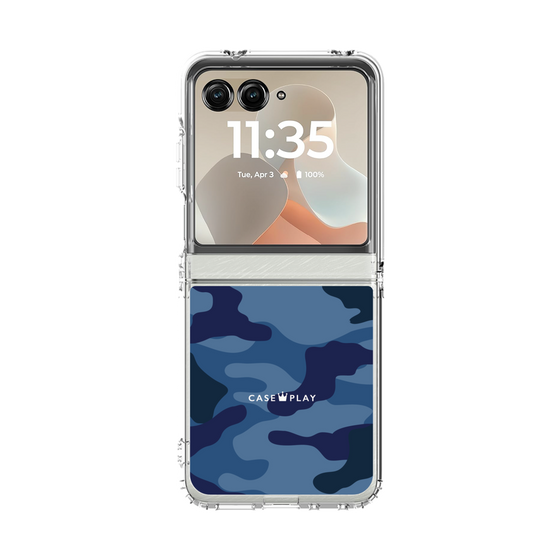クリアケース［ Camouflage - Blue ］