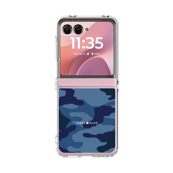 クリアケース［ Camouflage - Blue ］