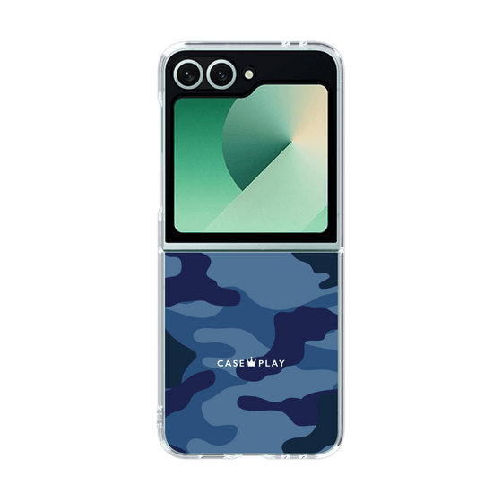 クリアケース［ Camouflage - Blue ］