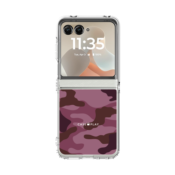 クリアケース［ Camouflage - Pink ］