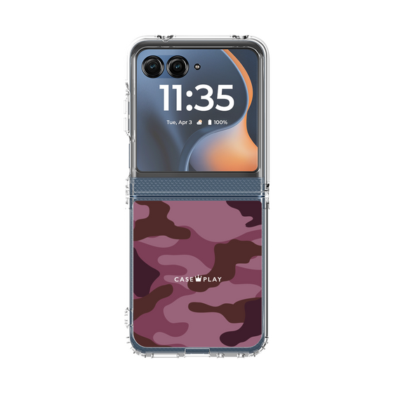 クリアケース［ Camouflage - Pink ］