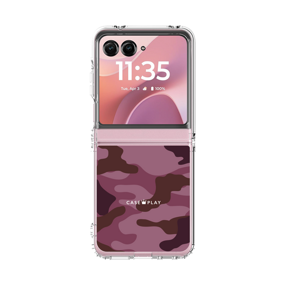 クリアケース［ Camouflage - Pink ］
