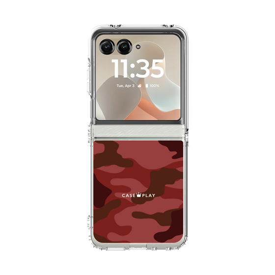 クリアケース［ Camouflage - Red ］
