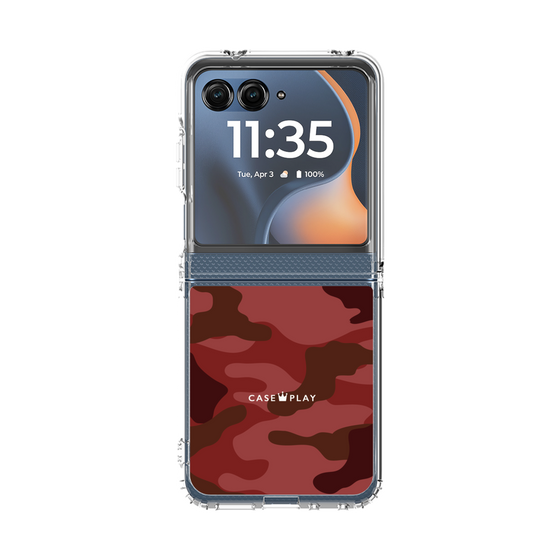 クリアケース［ Camouflage - Red ］