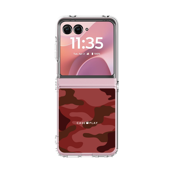 クリアケース［ Camouflage - Red ］