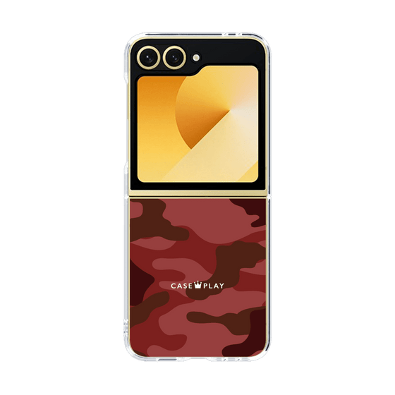 クリアケース［ Camouflage - Red ］