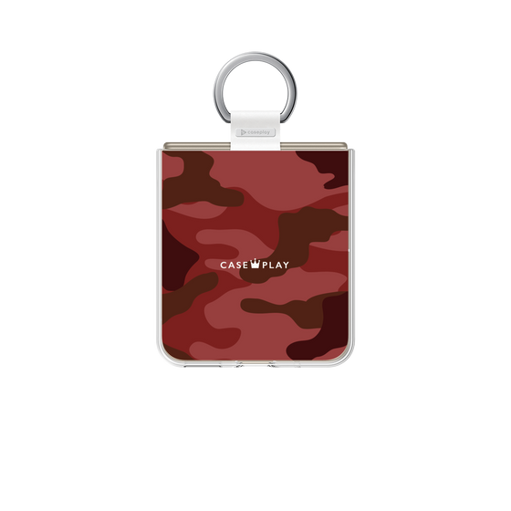 クリアケース［ Camouflage - Red ］