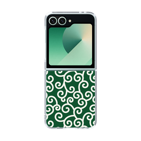 クリアケース［ 唐草模様 - Green ］