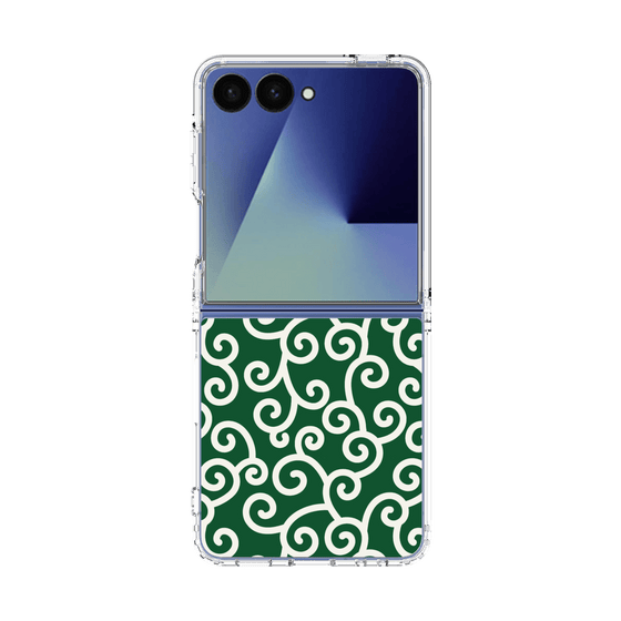 クリアケース［ 唐草模様 - Green ］