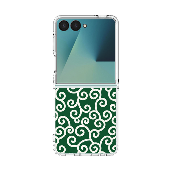 クリアケース［ 唐草模様 - Green ］