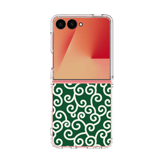 クリアケース［ 唐草模様 - Green ］