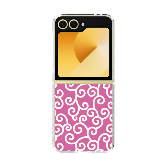 クリアケース［ 唐草模様 - Pink ］