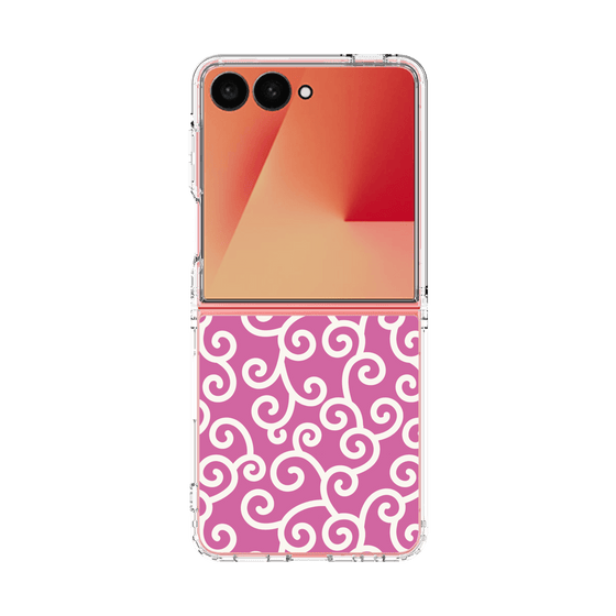 クリアケース［ 唐草模様 - Pink ］