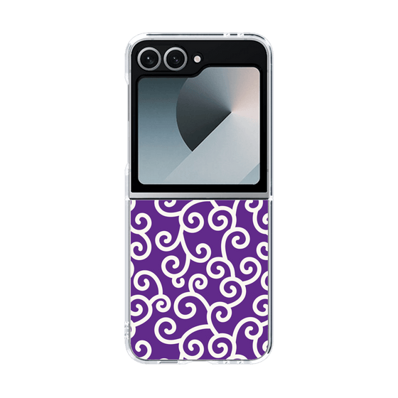 クリアケース［ 唐草模様 - Purple ］
