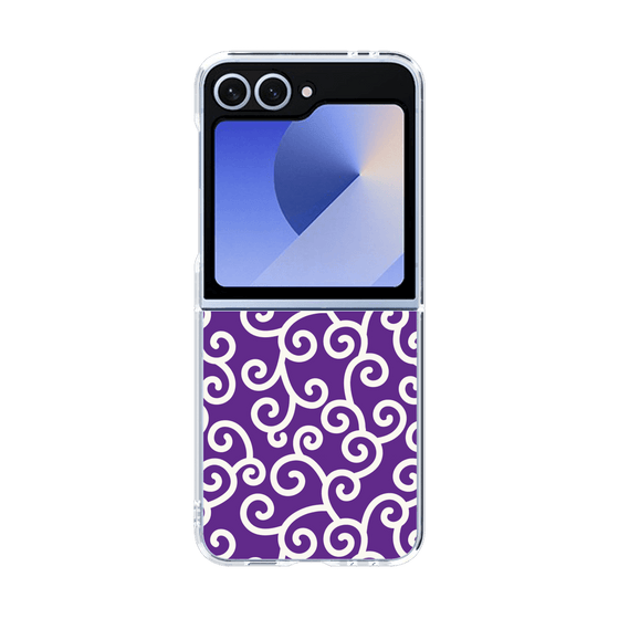 クリアケース［ 唐草模様 - Purple ］