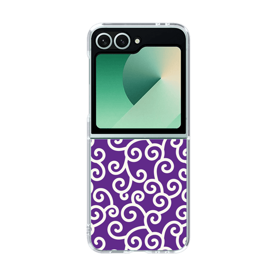クリアケース［ 唐草模様 - Purple ］