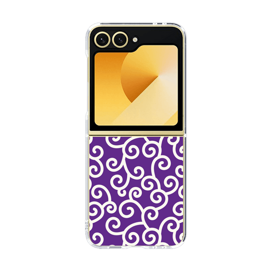 クリアケース［ 唐草模様 - Purple ］