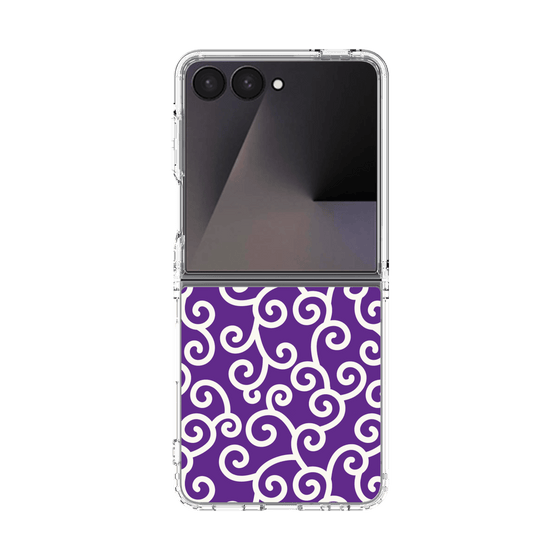 クリアケース［ 唐草模様 - Purple ］