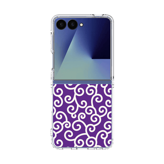 クリアケース［ 唐草模様 - Purple ］