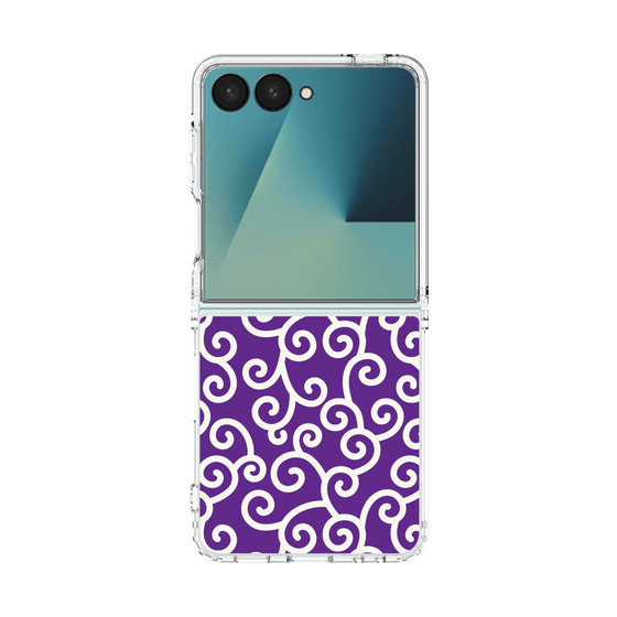 クリアケース［ 唐草模様 - Purple ］