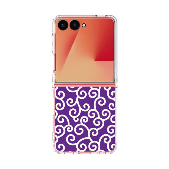 クリアケース［ 唐草模様 - Purple ］