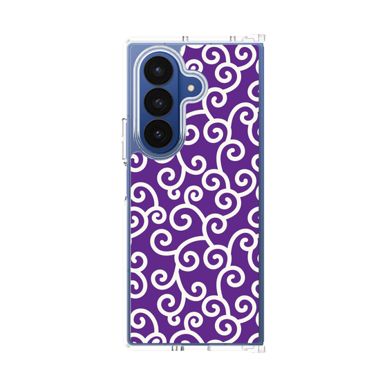 クリアケース［ 唐草模様 - Purple ］