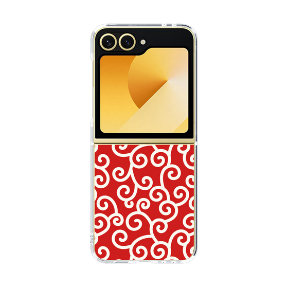 クリアケース［ 唐草模様 - Red ］