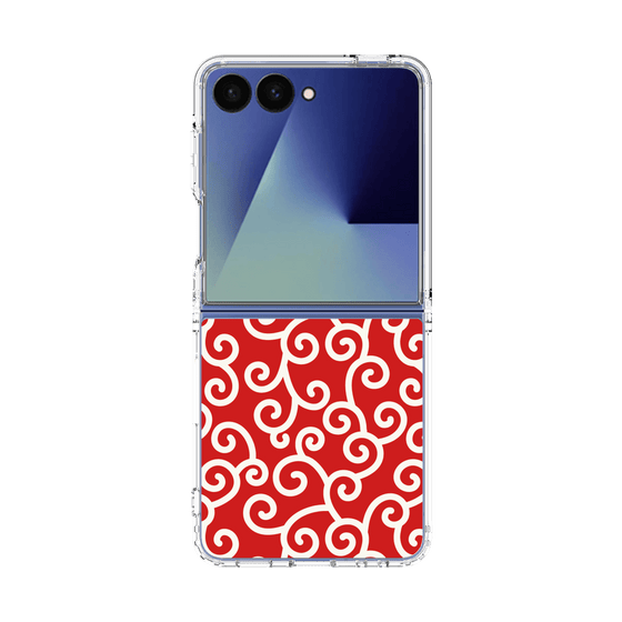 クリアケース［ 唐草模様 - Red ］