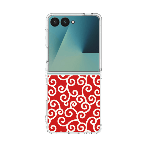 クリアケース［ 唐草模様 - Red ］