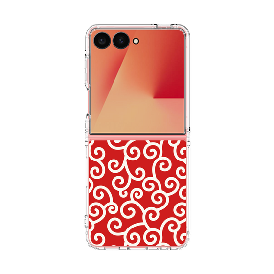 クリアケース［ 唐草模様 - Red ］