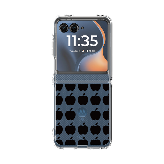 クリアケース［ Apple - Black ］