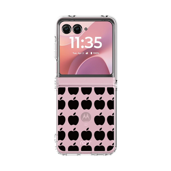 クリアケース［ Apple - Black ］