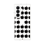 クリアケース［ Apple - Black ］