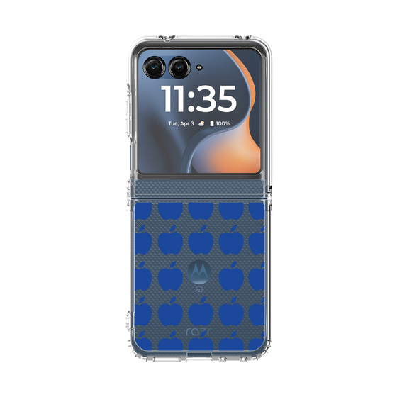 クリアケース［ Apple - Blue ］
