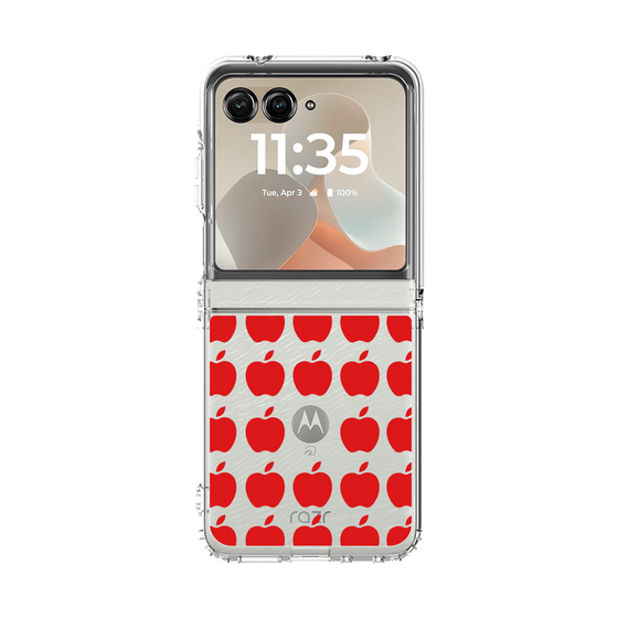 クリアケース［ Apple - Red ］