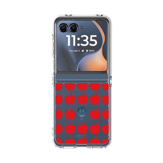 クリアケース［ Apple - Red ］